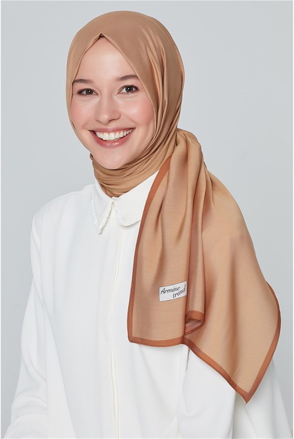 Armine Trend Modal Şal - Sütlü Kahve - MD3611-18