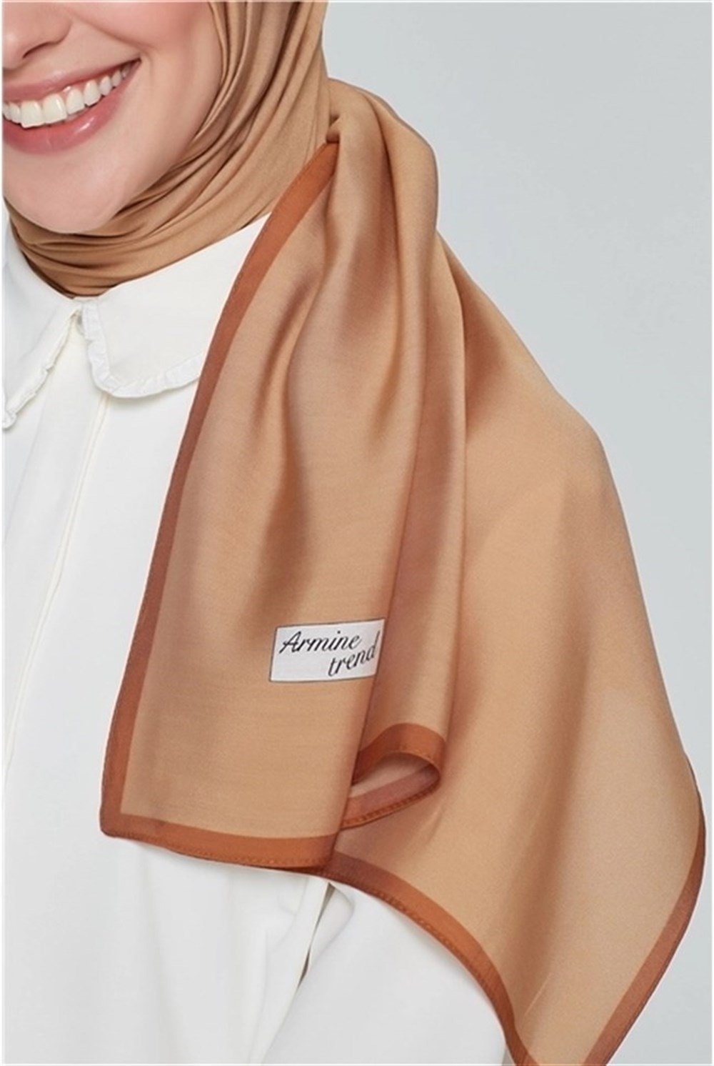 Armine Trend Modal Şal - Sütlü Kahve - MD3611-18