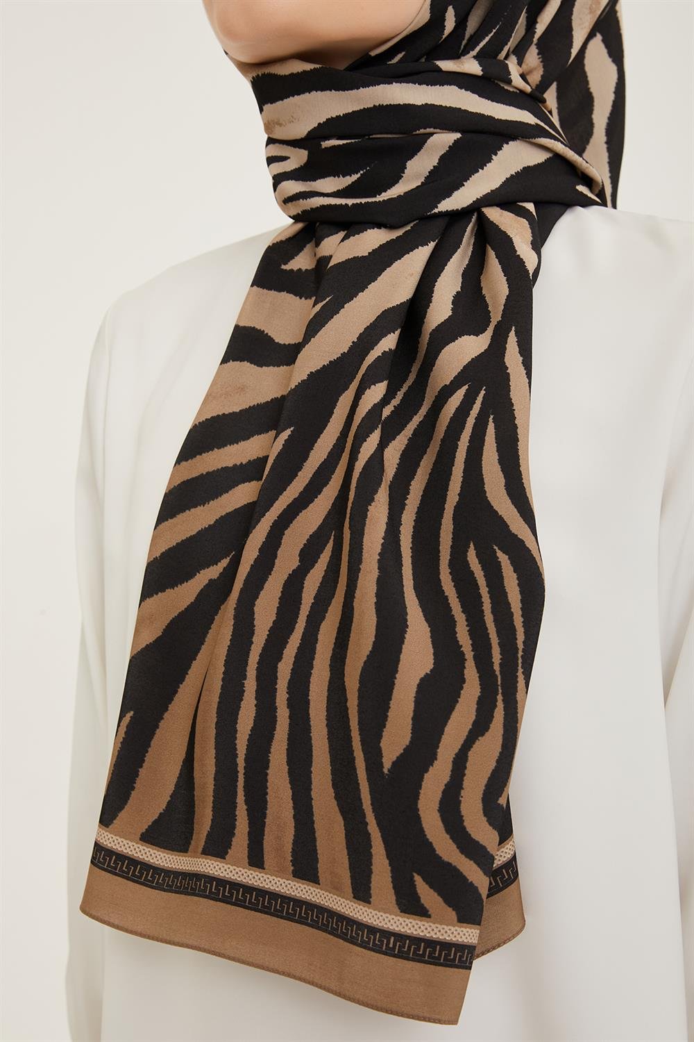 Armine Trend Modal Şal - Zebra Desen - 5747-13