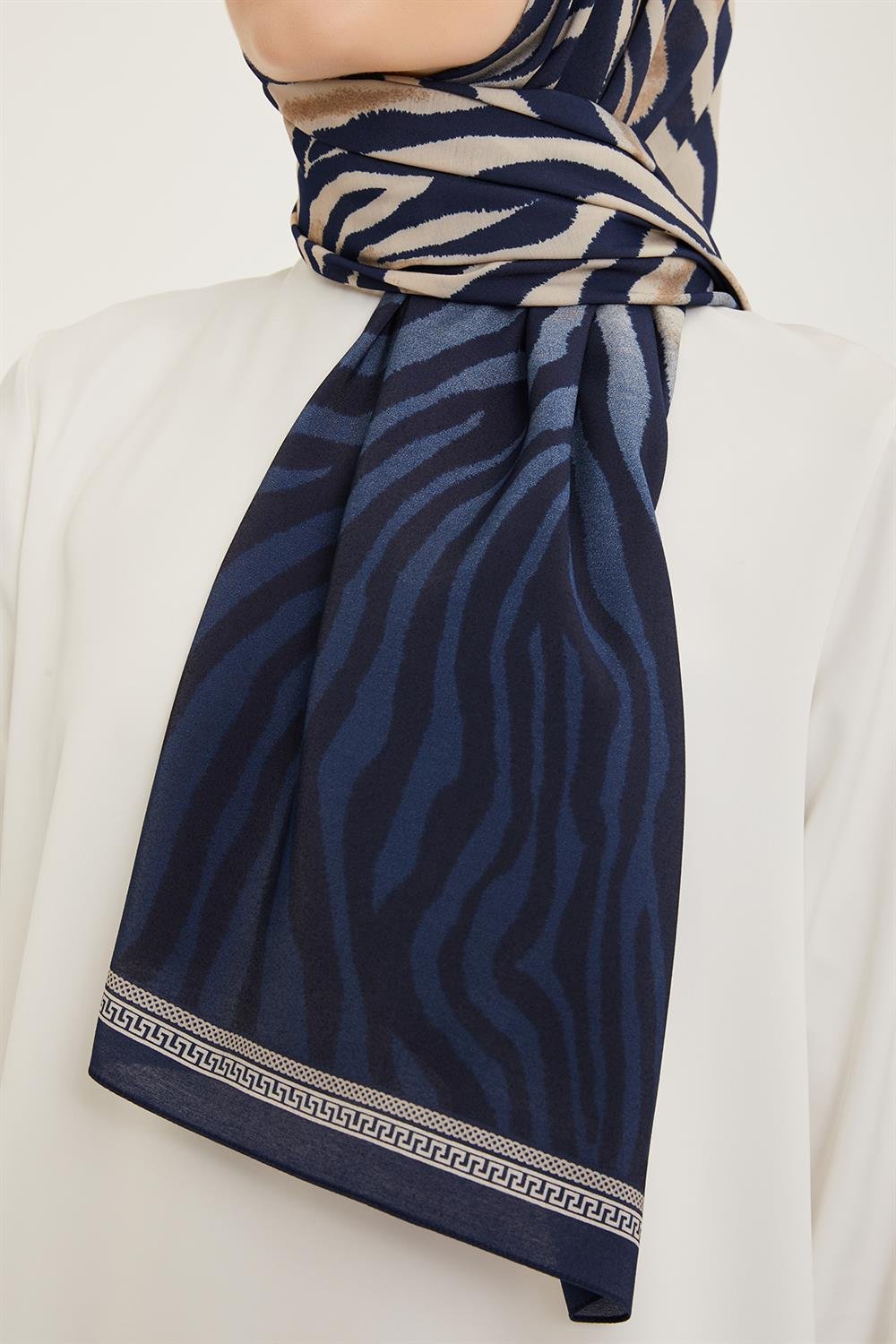 Armine Trend Modal Şal - Zebra Desen - 5747-10