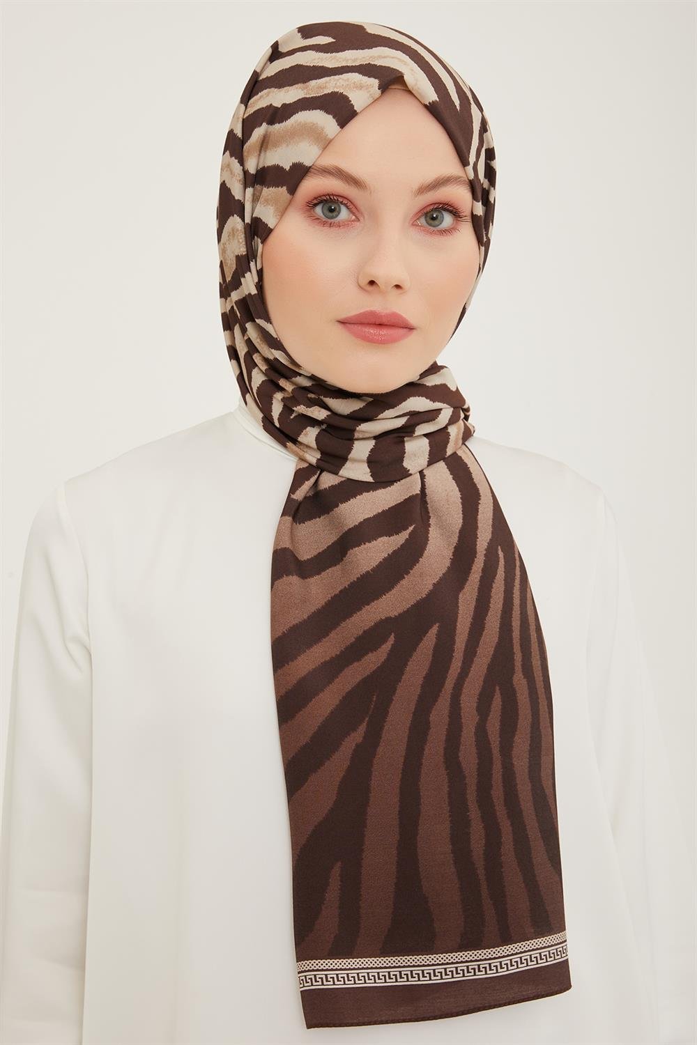 Armine Trend Modal Şal - Zebra Desen - 5747-12