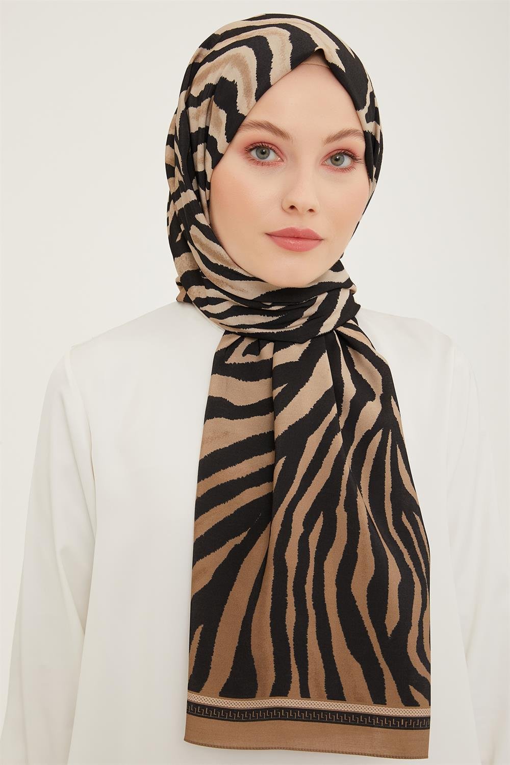 Armine Trend Modal Şal - Zebra Desen - 5747-13