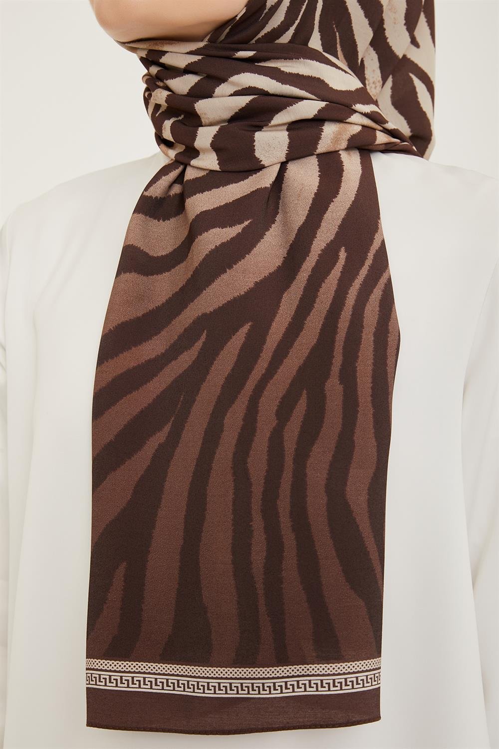 Armine Trend Modal Şal - Zebra Desen - 5747-12
