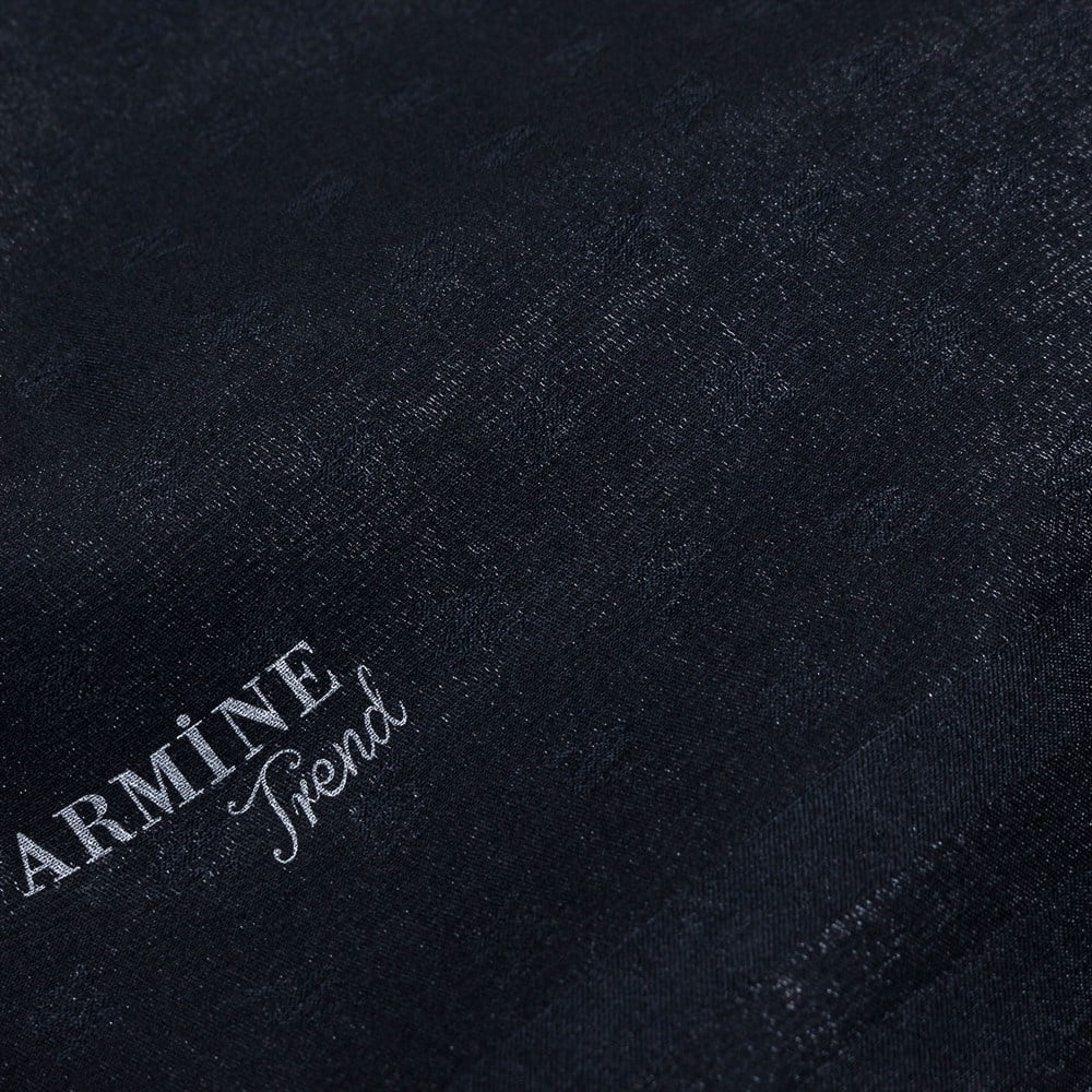 Armine Trend Monogram Şal - Siyah - ATSM01