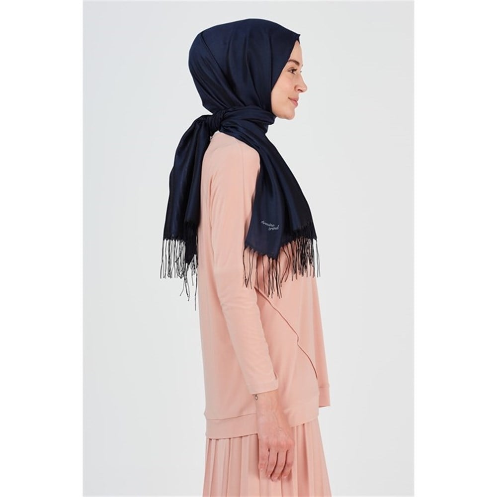 Armine Trend Nergis Şal - Lacivert - ATSN01
