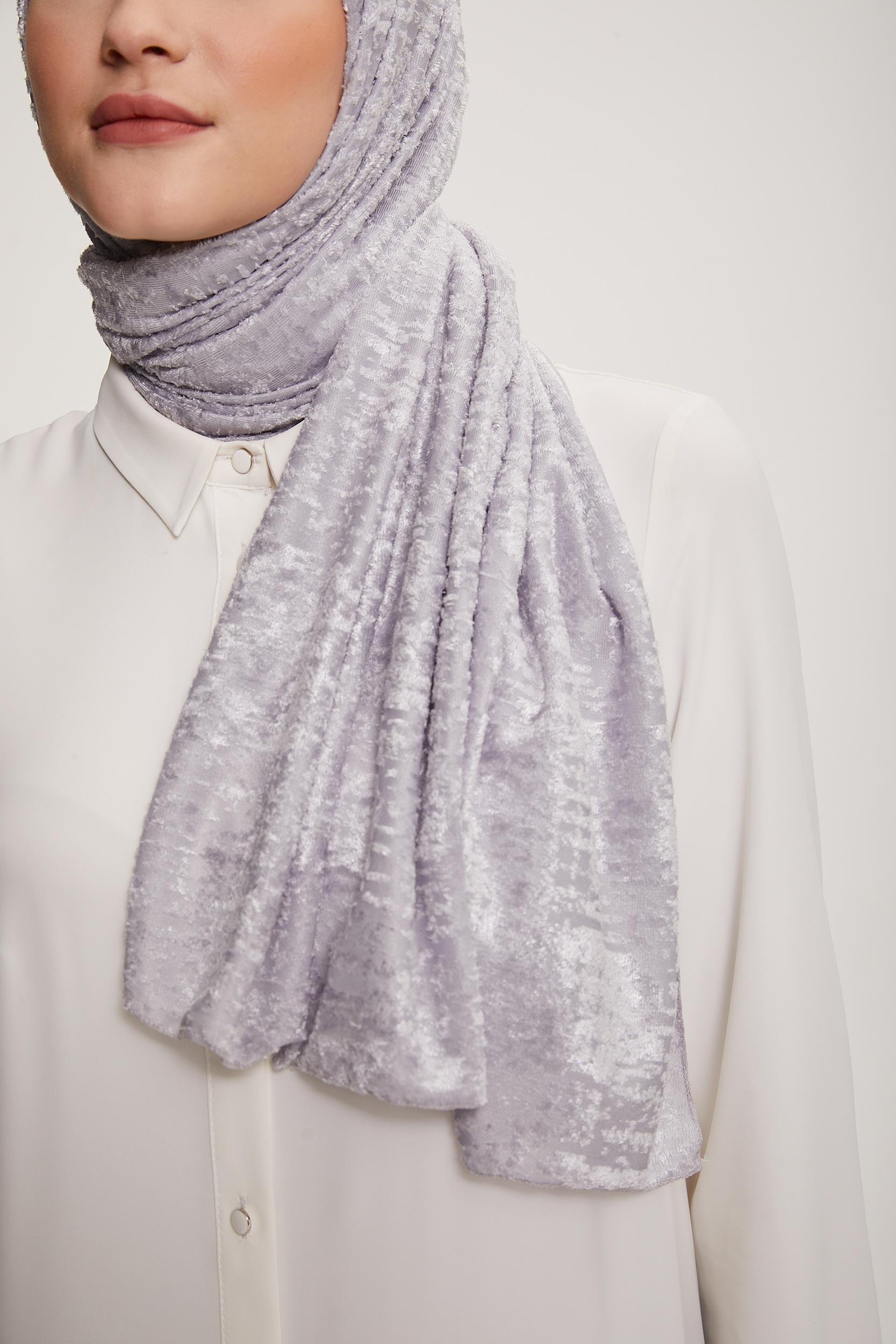 Armine Trend Örme Şal 2 - ATS2OR - 3'lü Set - Gri, Turuncu, Mor