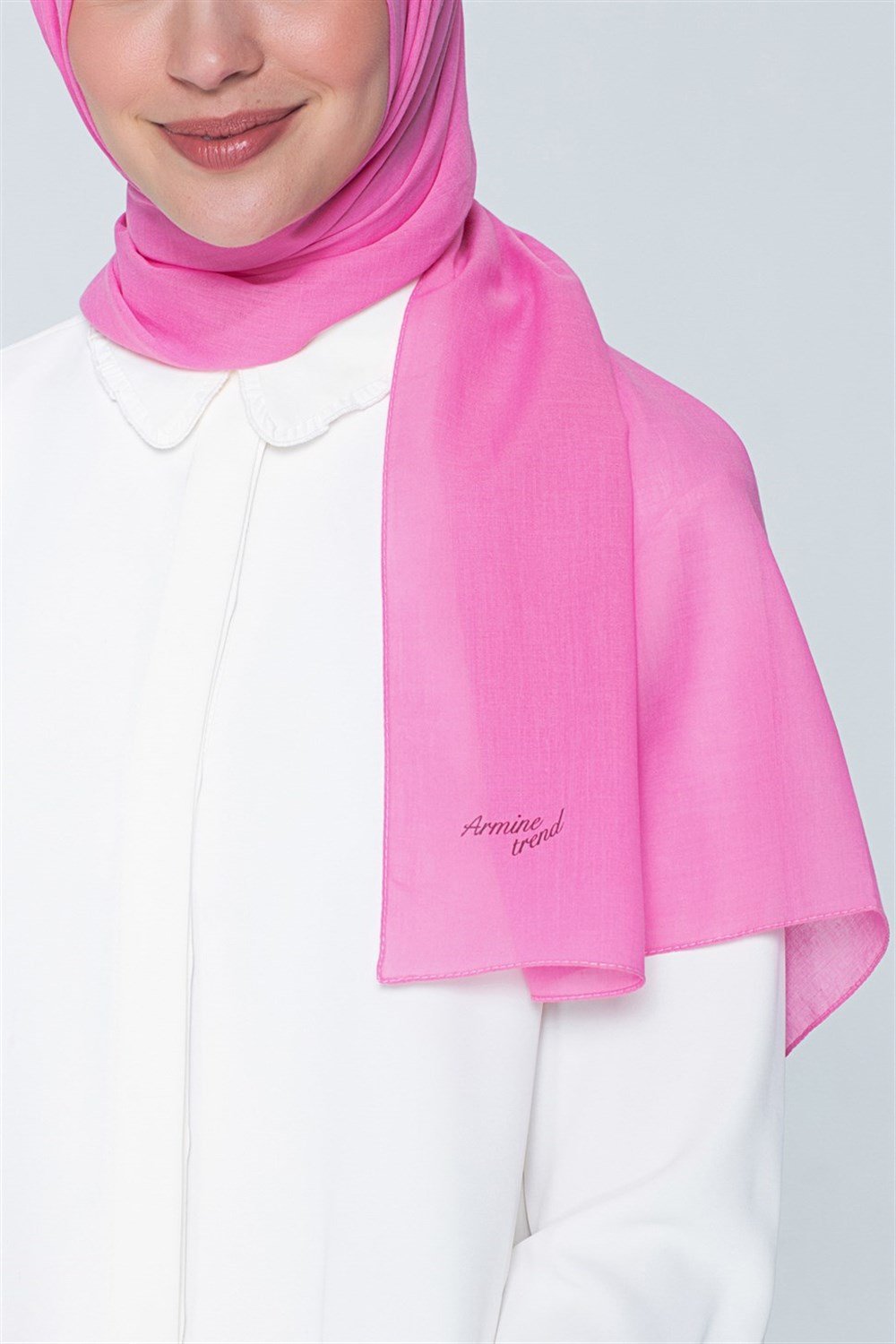 Armine Trend Pamuk Şal - Fuşya