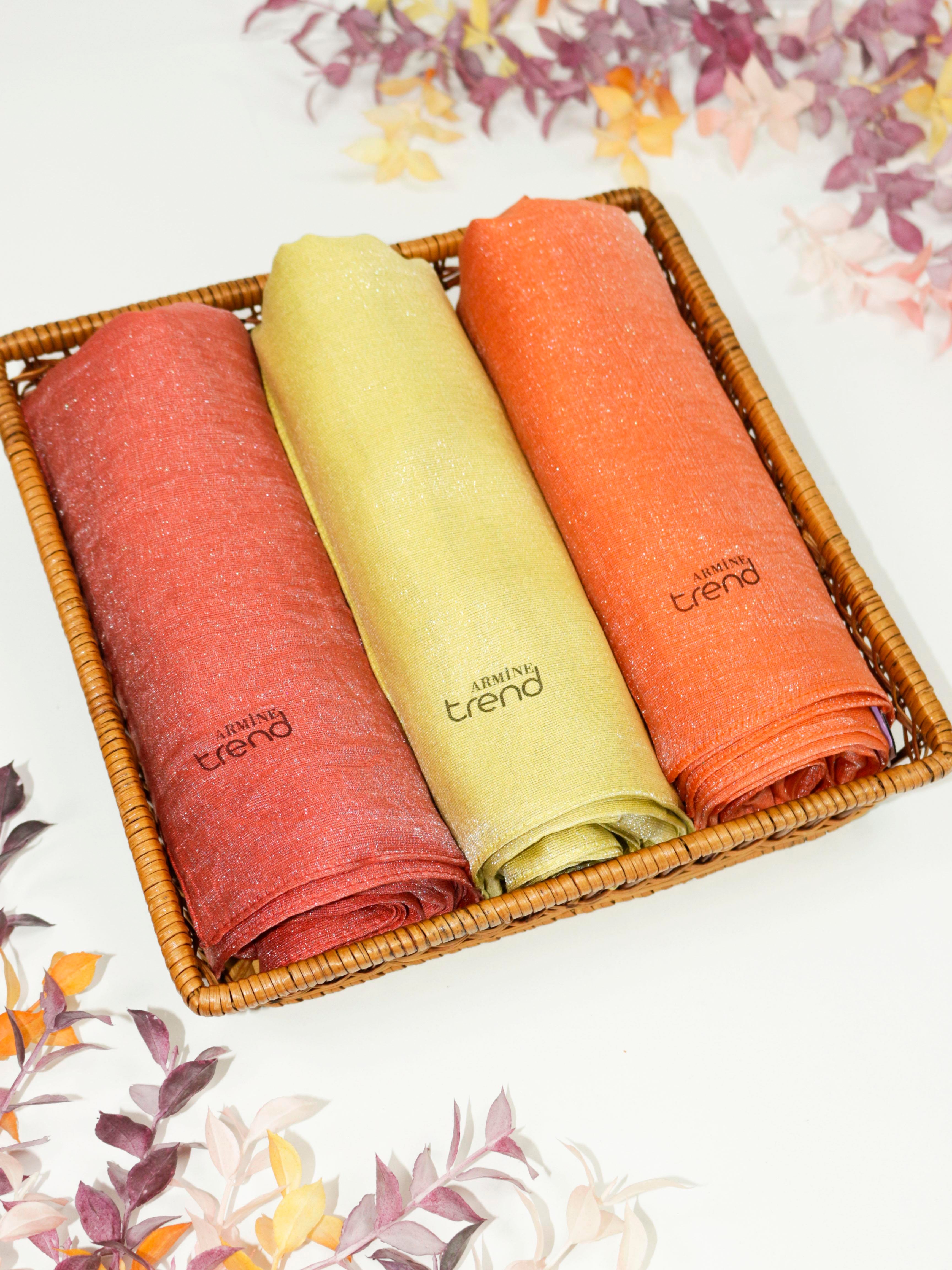 Armine Trend Pırıltı Abiye Şal 1 - ATS1PR - 3'lü Set -