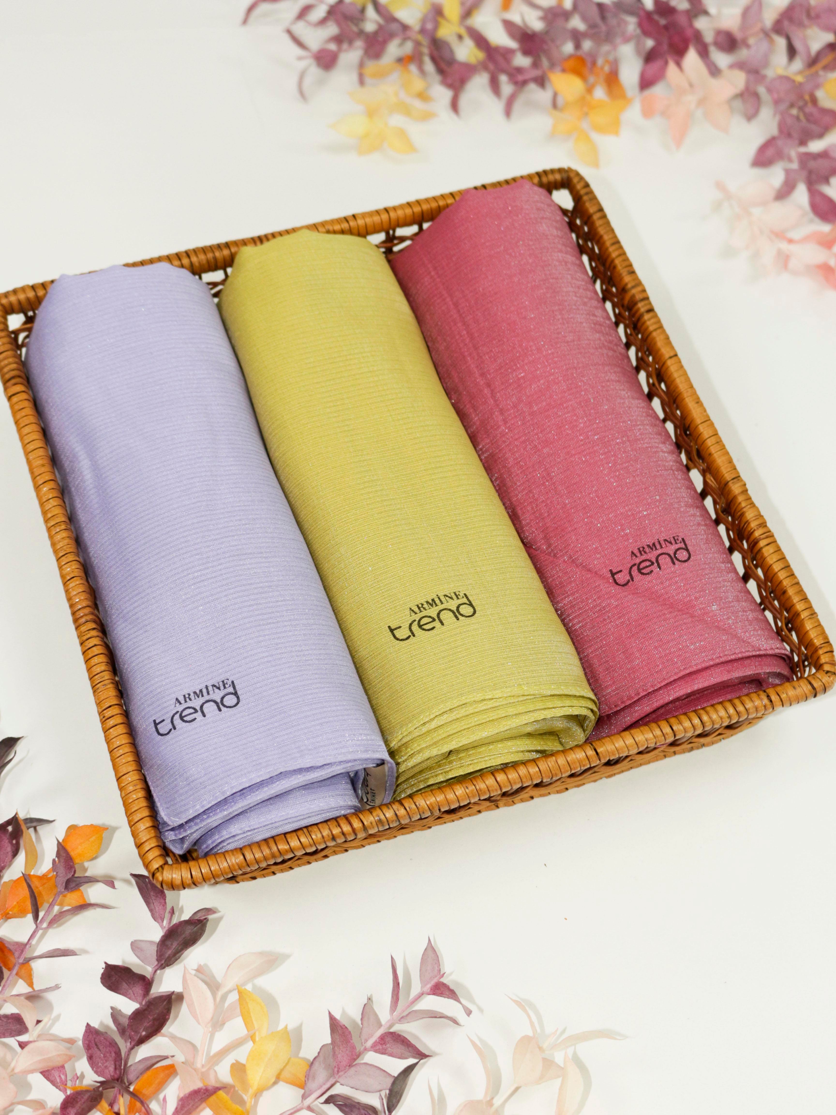 Armine Trend Pırıltı Abiye Şal 2 - ATS2PR - 3'lü Set -