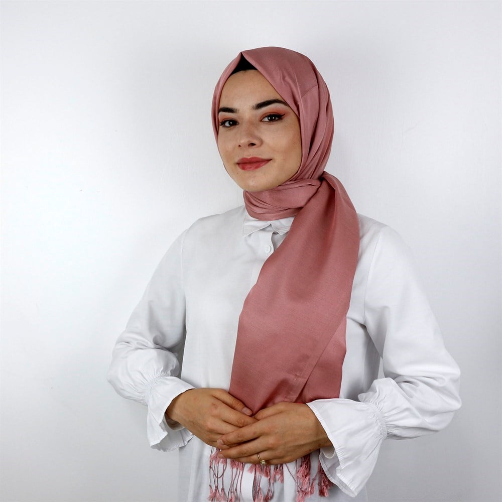 Armine Trend Silk Touch Şal  - 5 - Pastel Pembe