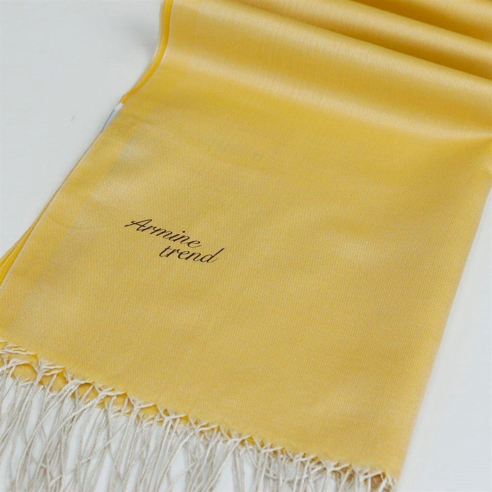 Armine Trend Silk Touch Şal  - 6 - Sarı