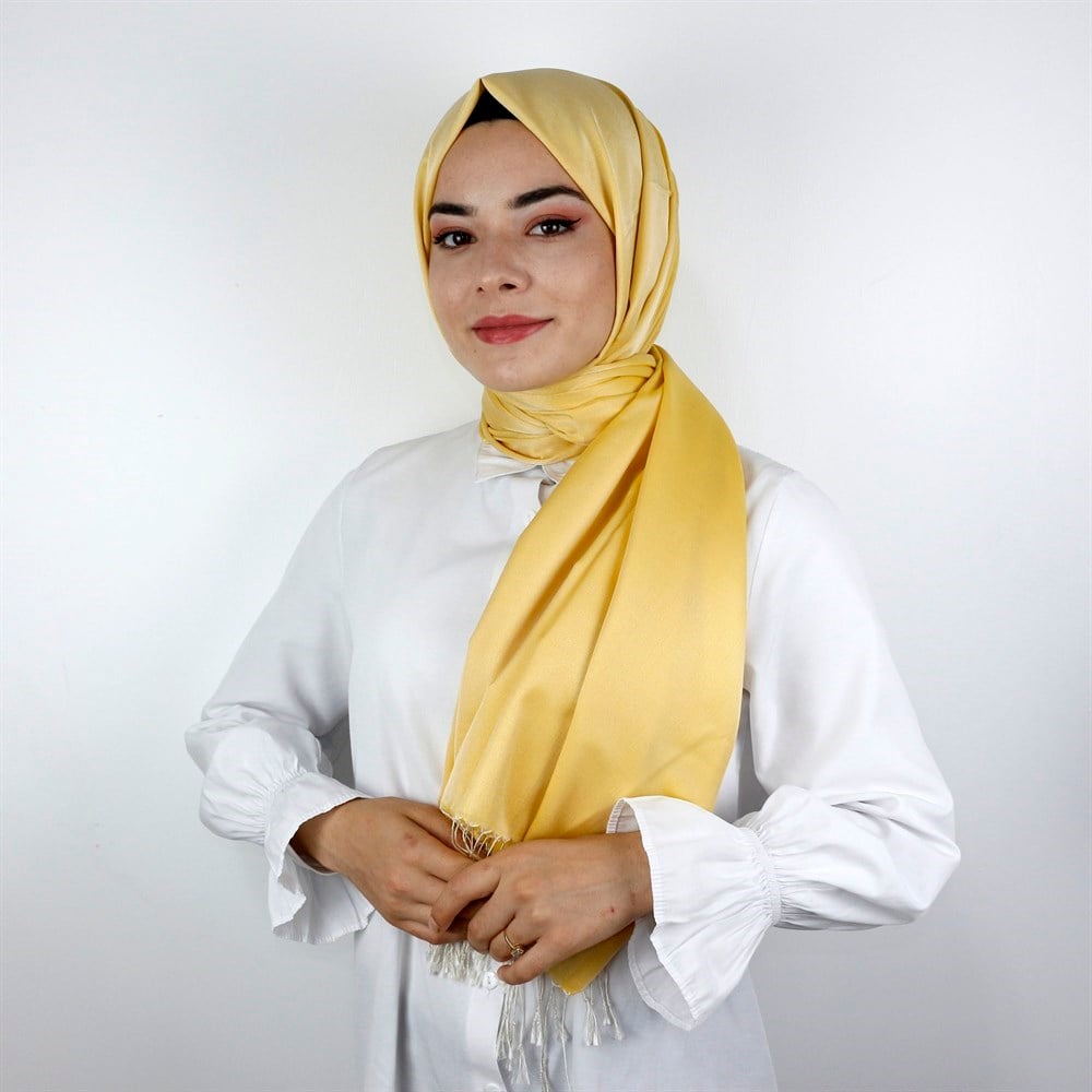 Armine Trend Silk Touch Şal  - 6 - Sarı