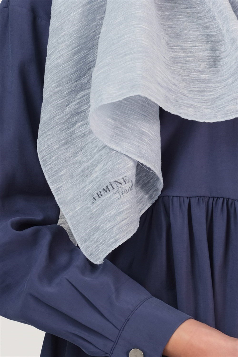 Armine Trend Simli Buse Şal  - Su Yeşili - Su Yeşili