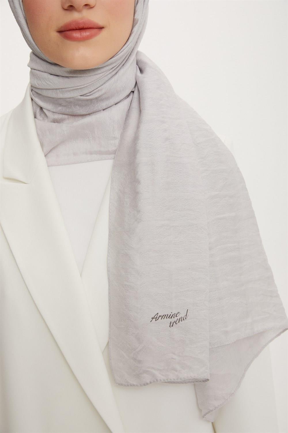 Armine Trend Star Şal - 3'lü Set - Gri, Mor, Pembe - ATS1STR-540-544-565