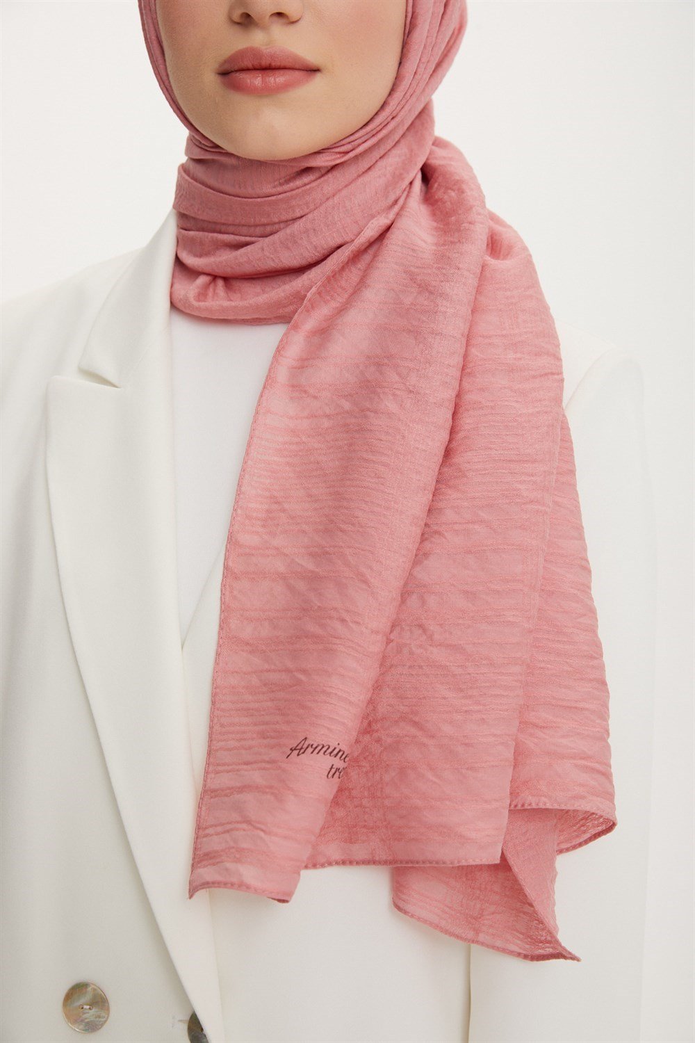 Armine Trend Star Şal - 3'lü Set - İndigo, Krem, Pembe - ATSSTR-545-560-572