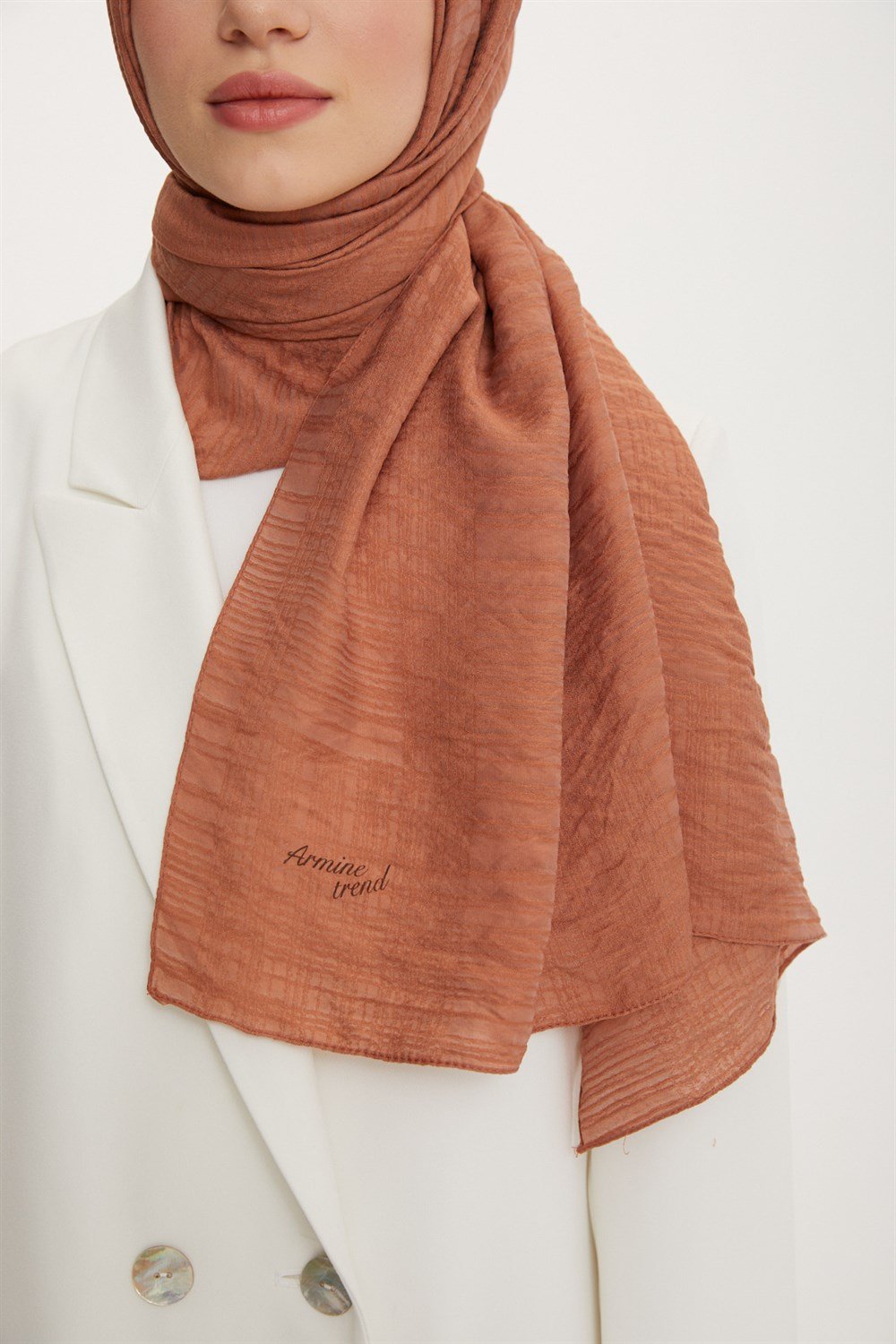 Armine Trend Star Şal - ATSSTR-547- Taba