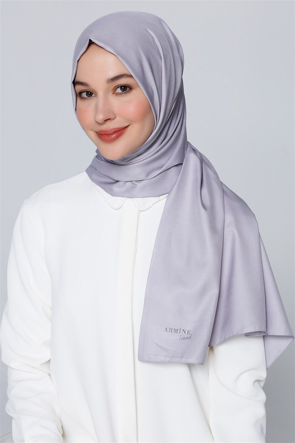 Armine Trend Takinli Şal - Gri