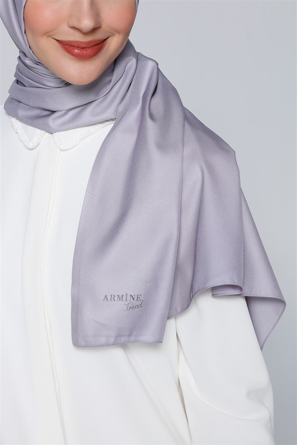 Armine Trend Takinli Şal - Gri