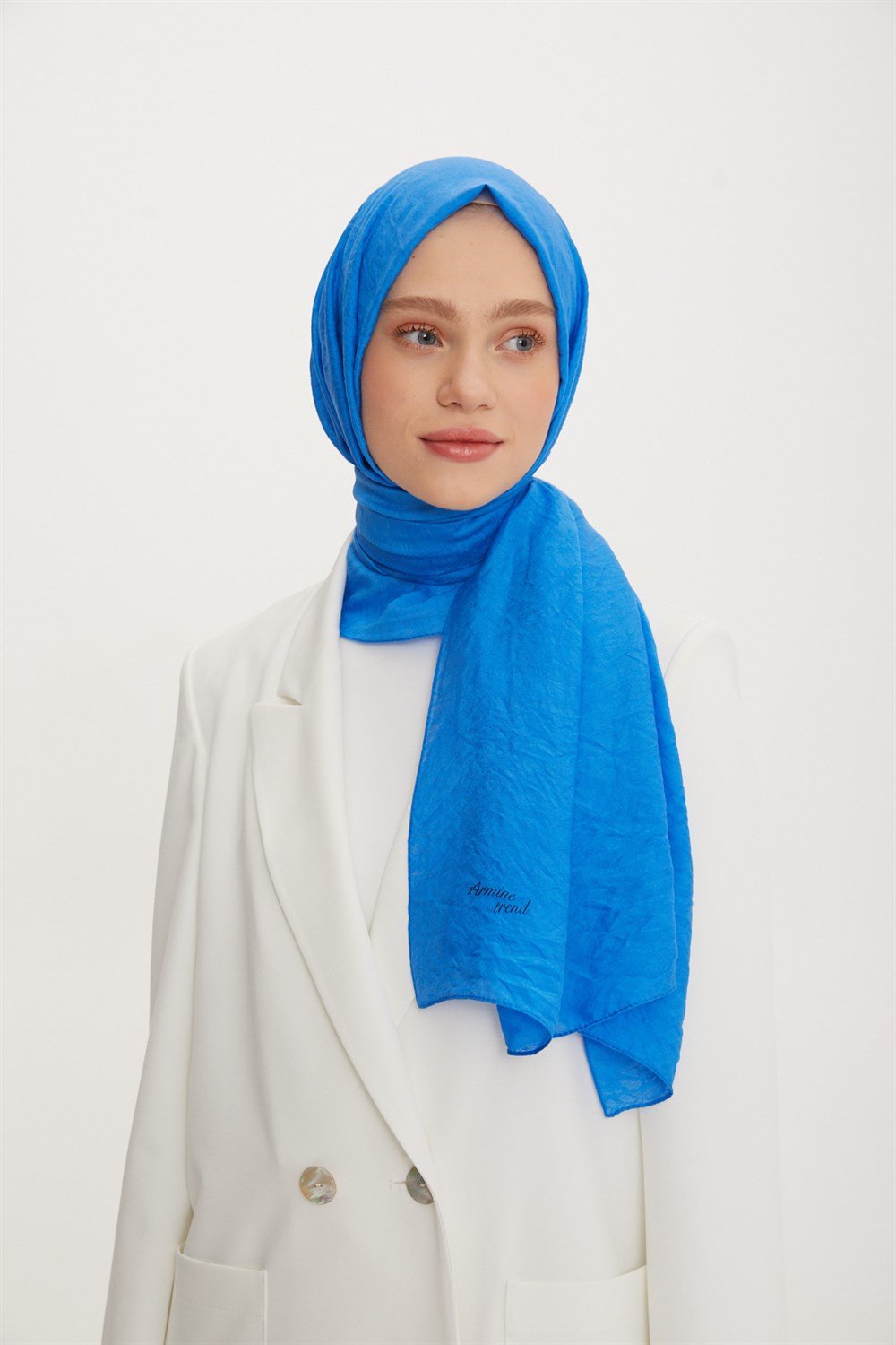 Armine Trend Vega Şal Bulut Desen - Modal Kumaş - ATS3VG-561