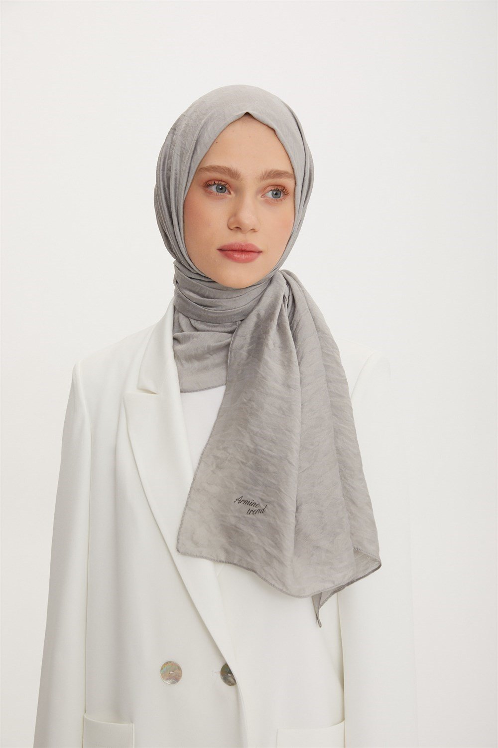 Armine Trend Vega Şal - Modal Kumaş - 3'lü Set - Vizon, Pembe, Lacivert - ATSVG-541-565-3494