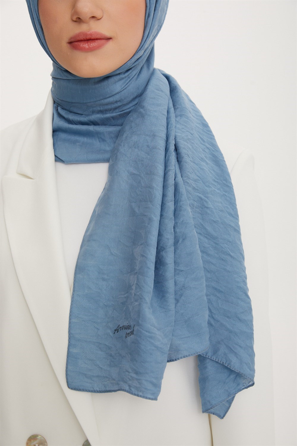Armine Trend Vega Şal - Modal Kumaş - ATSVG-561-570-572 - 3'lü Set - Mavi Tonları