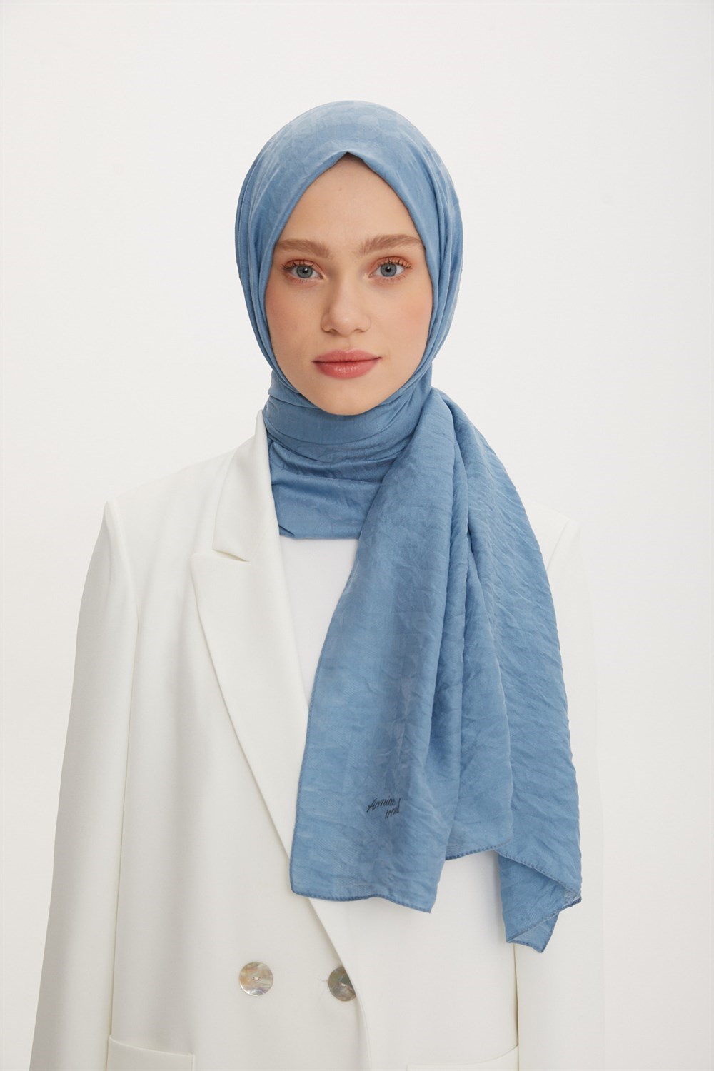 Armine Trend Vega Şal - Modal Kumaş - ATSVG-561-570-572 - 3'lü Set - Mavi Tonları