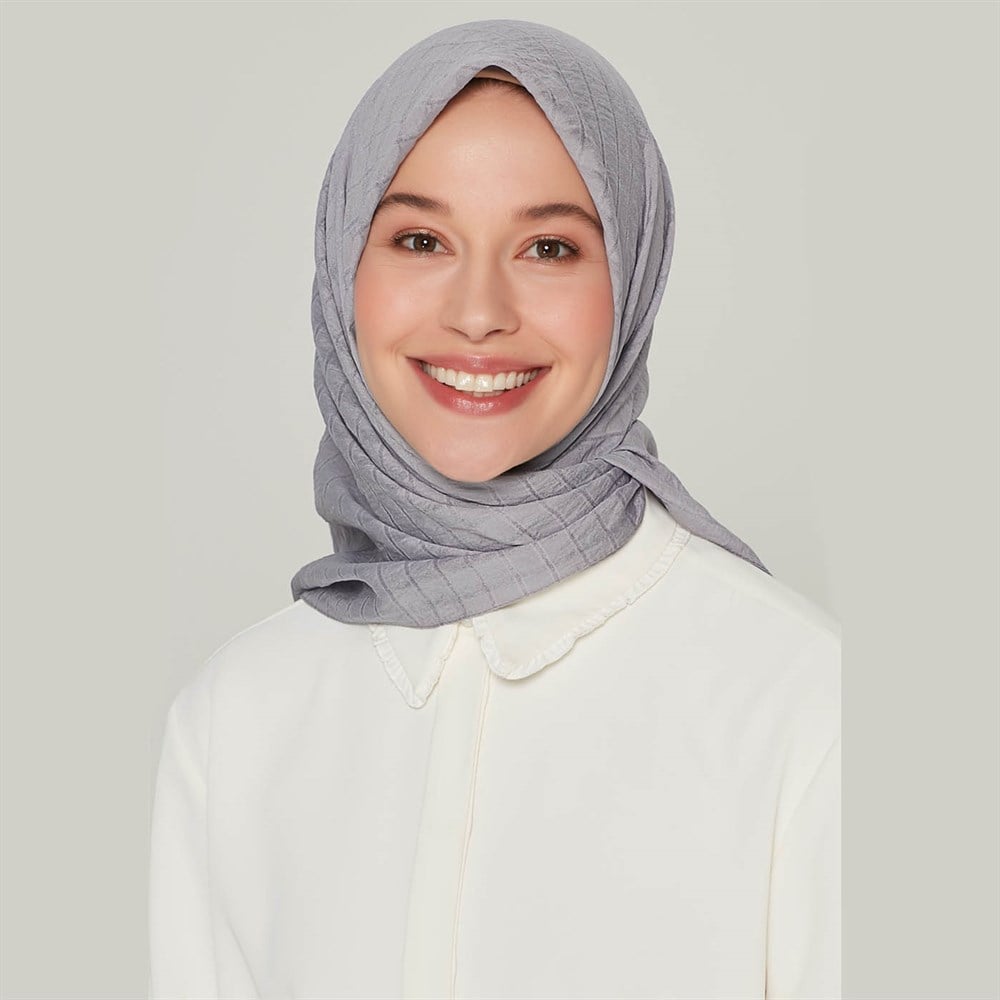 Armine Trend Yok Eşarp - Gri