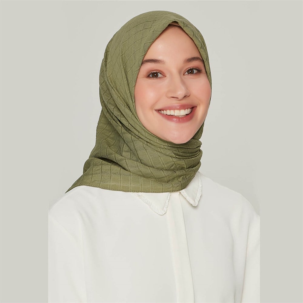 Armine Trend Yok Eşarp - Haki