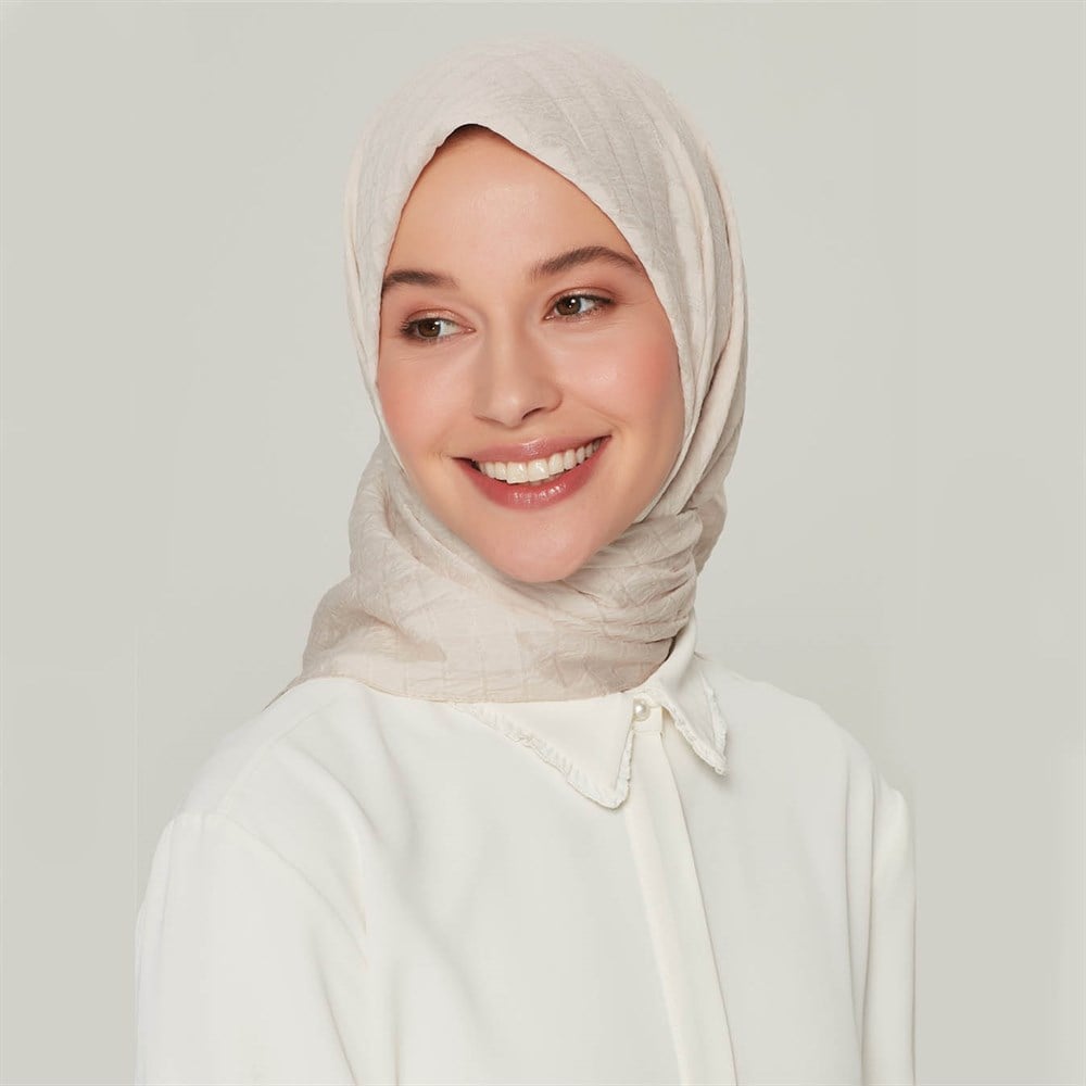 Armine Trend Yok Eşarp - Krem
