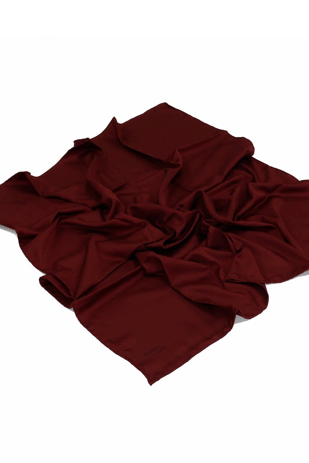 Armine Twill Eşarp - Düz Renk - Bordo