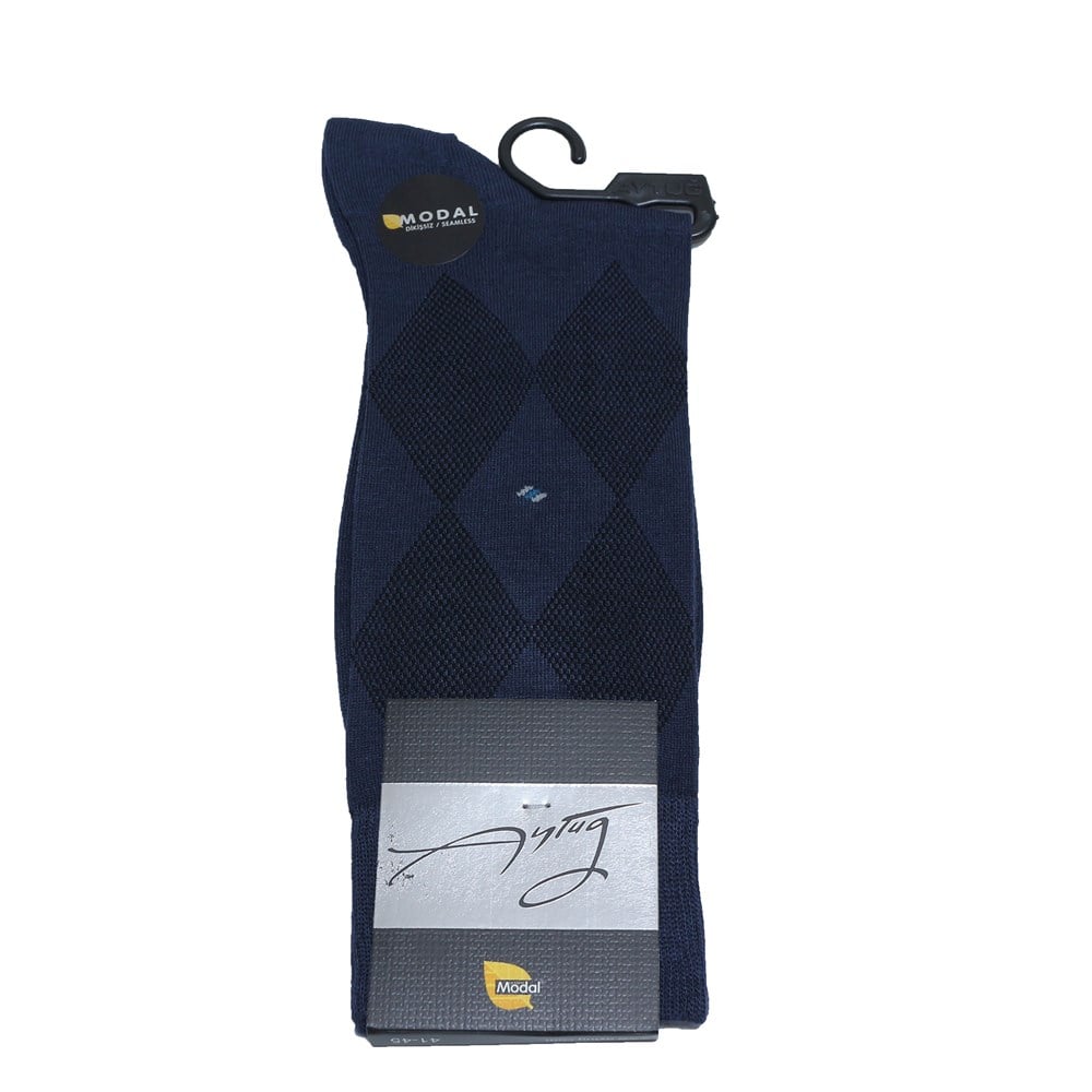 Aytuğ Modal Dikişsiz Erkek Soket Çorap - Mavi