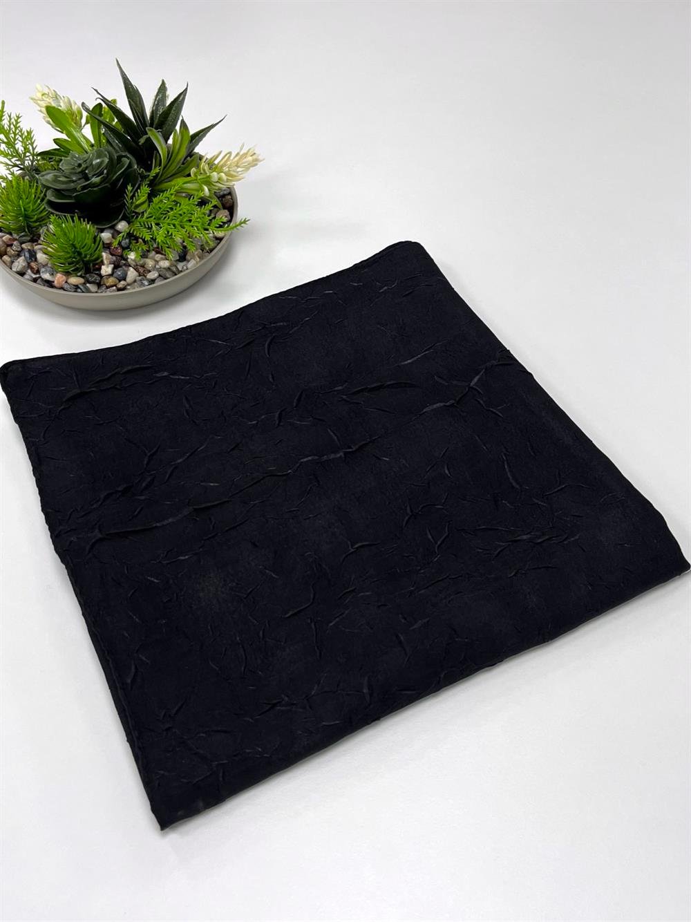 Bambu Kraş Eşarp - SEBKE11 - Siyah