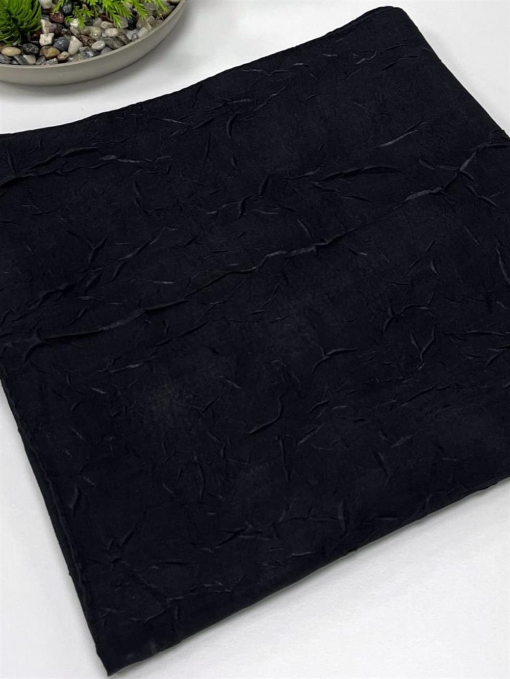 Bambu Kraş Eşarp - SEBKE11 - Siyah