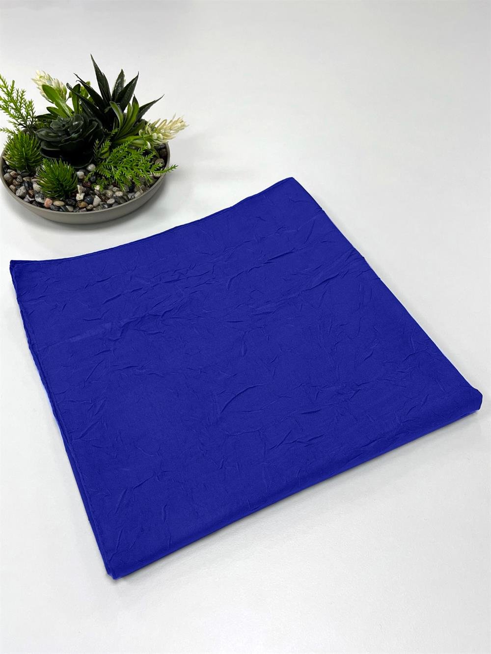 Bambu Kraş Eşarp - SEBKE24 - Saks Mavisi