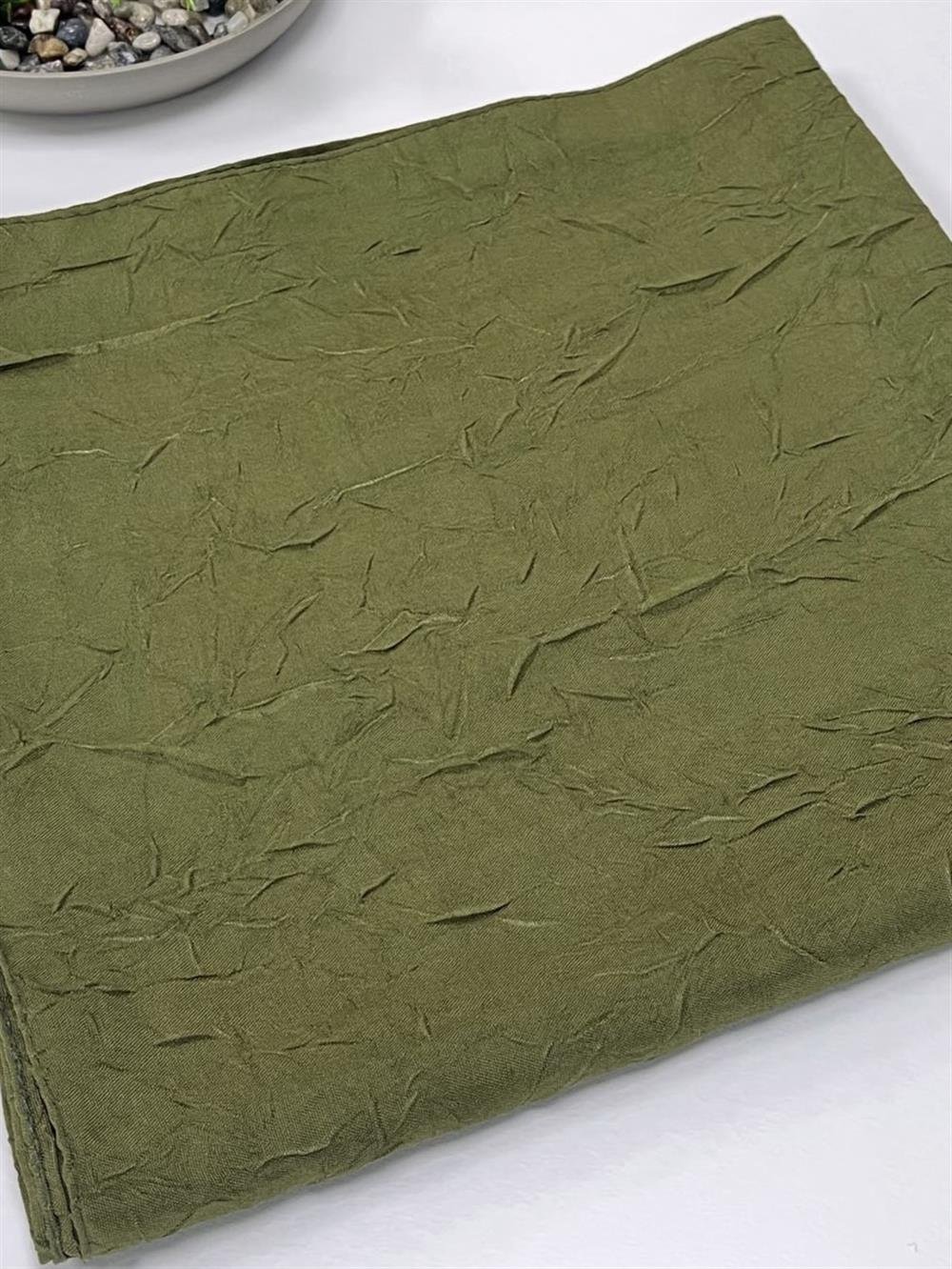 Bambu Kraş Eşarp - SEBKE54 - Kına Yeşili