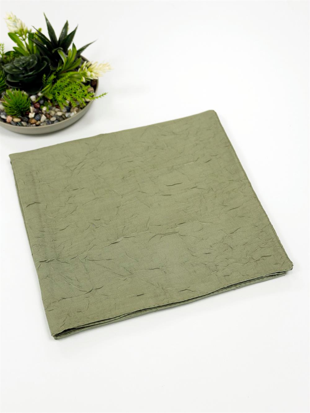 Bambu Kraş Eşarp - SEBKE55 - Açık Yeşil