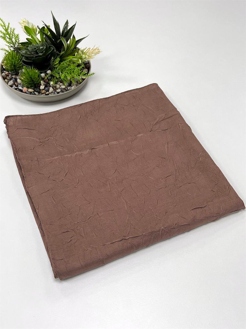 Bambu Kraş Eşarp - SEBKE61 - Taba