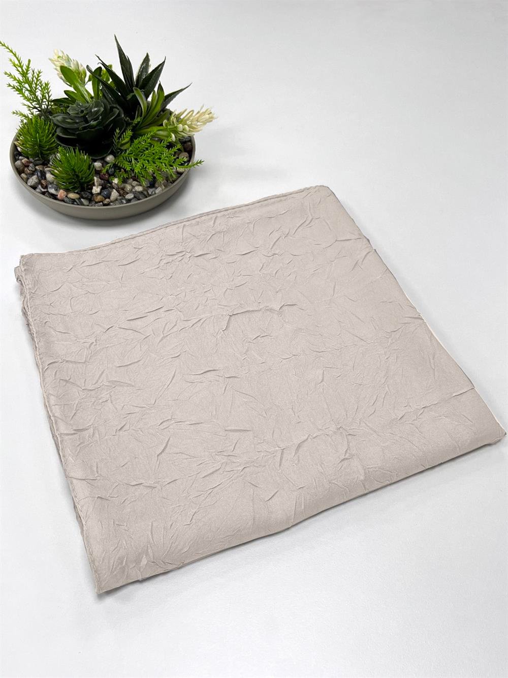 Bambu Kraş Eşarp - SEBKE67 - Kum Beji