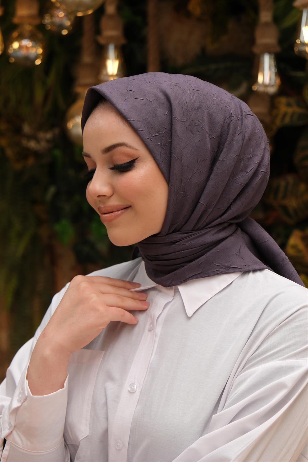 Bambu Kraş Eşarp - SEBKE72 - Füme