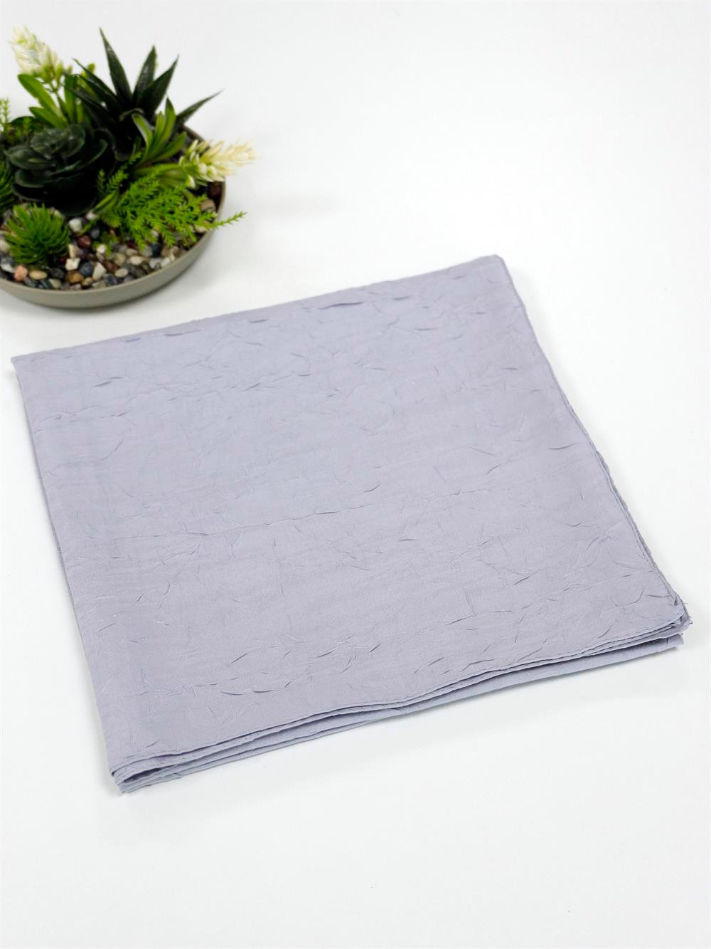 Bambu Kraş Eşarp - SEBKE73 - Açık Gri