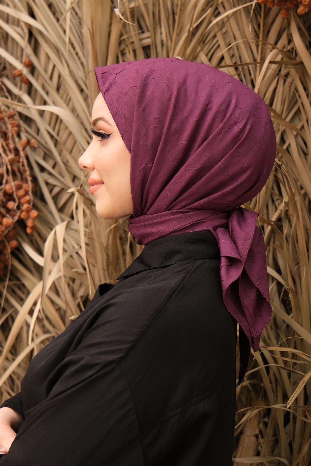 Bambu Kraş Eşarp - SEBKE92 - Mor