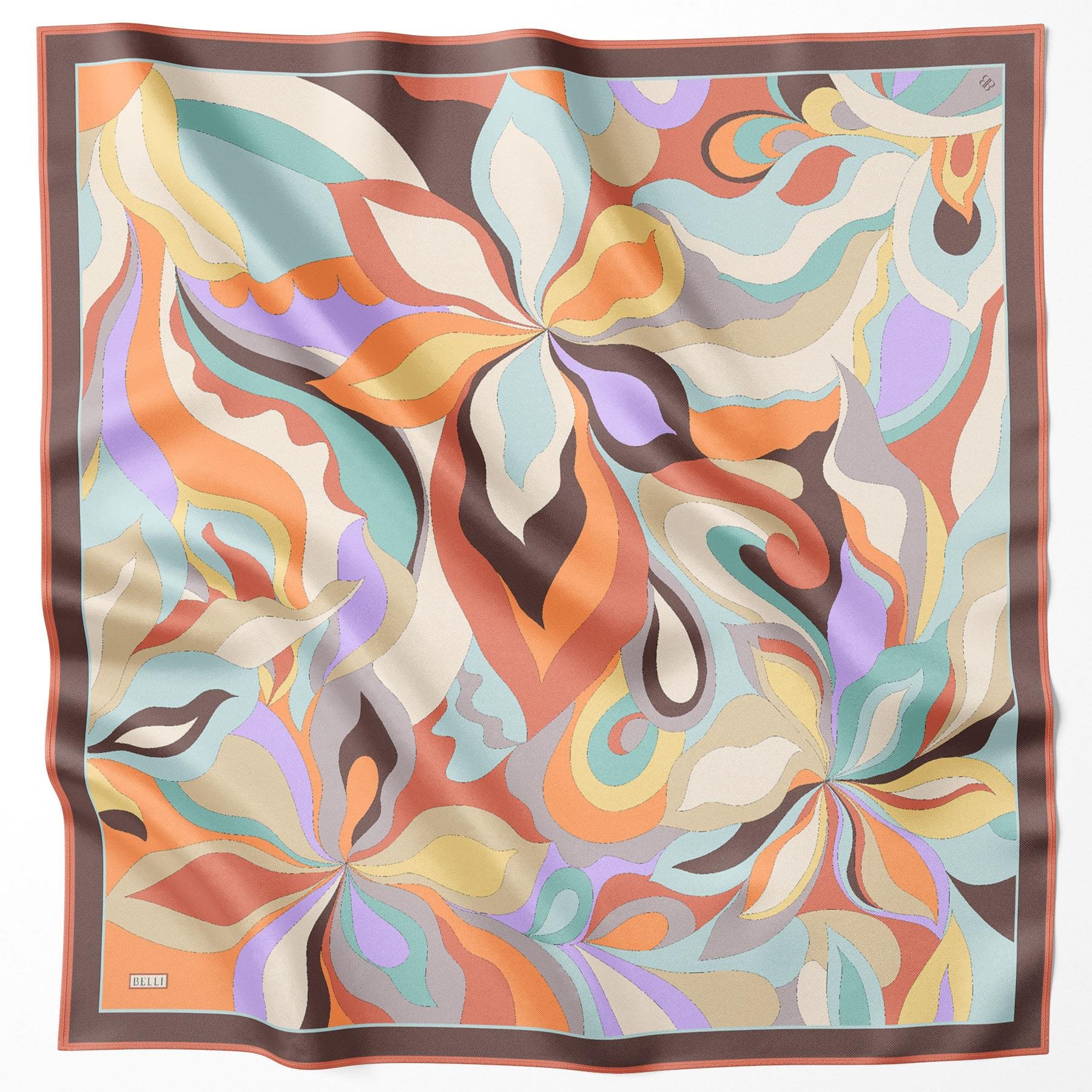 Belli İpek Eşarp 2025 İlkbahar-Yaz - 4108D-81 - Tivil