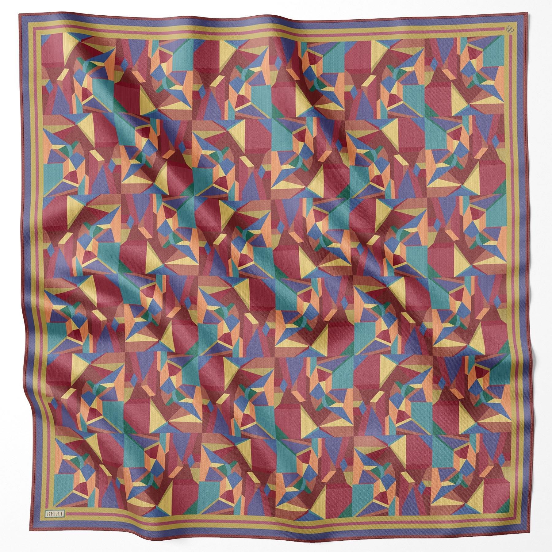 Belli İpek Eşarp 2025 İlkbahar-Yaz - 4106D-50 - Tivil