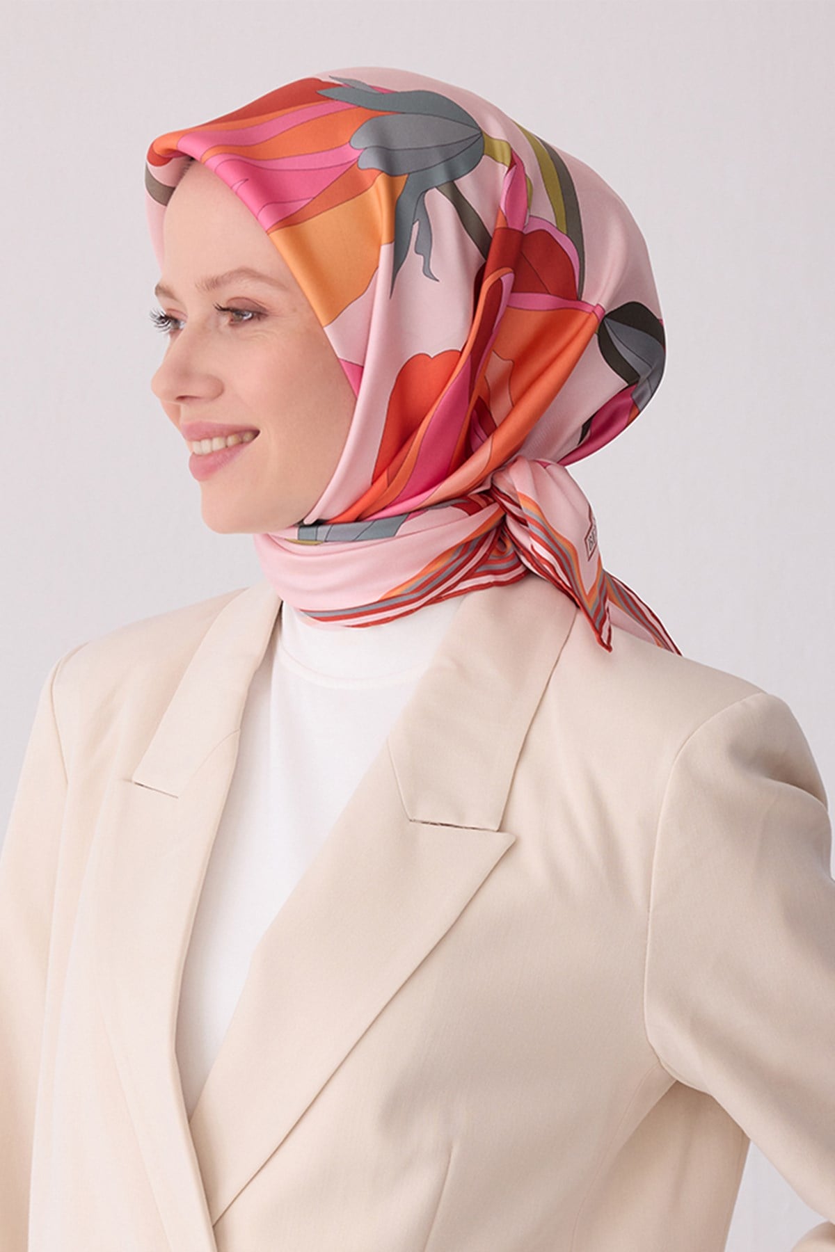 Belli İpek Eşarp - 4303D-55 - Tivil