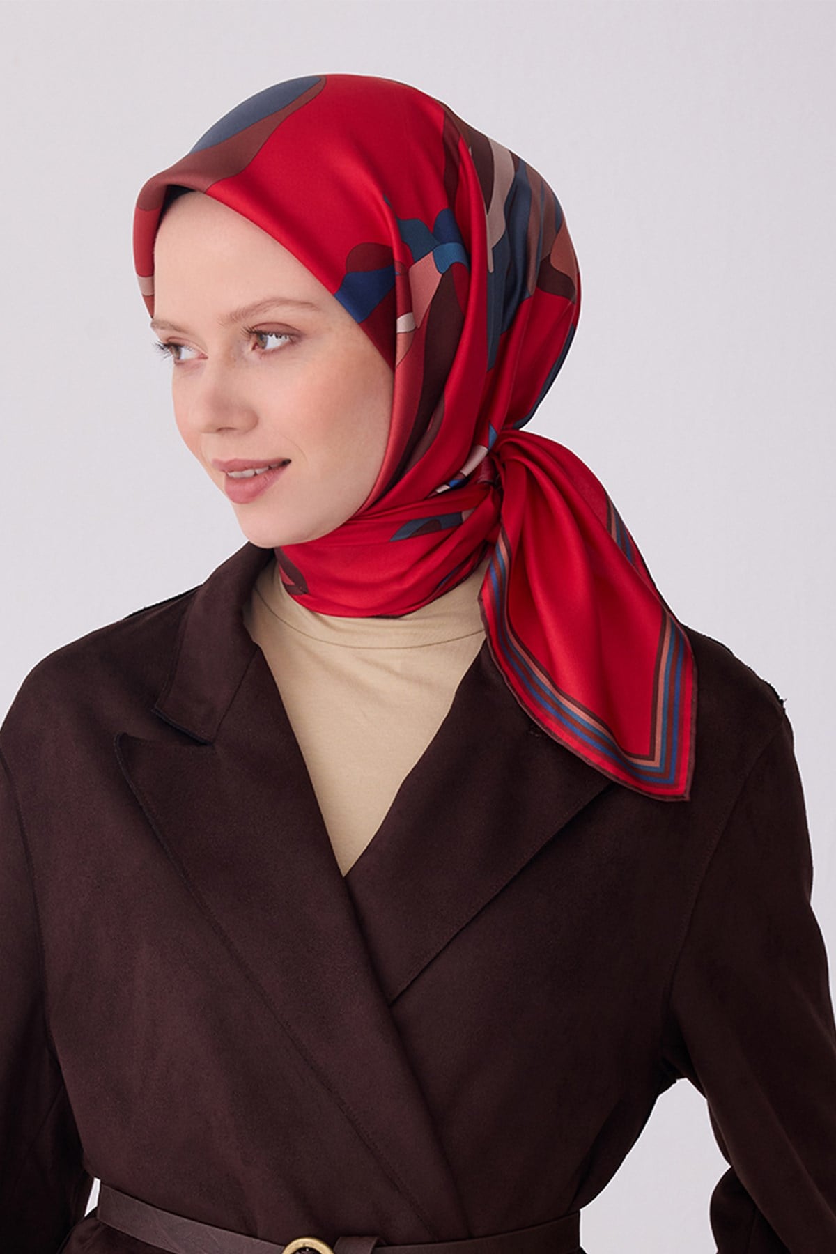 Belli İpek Eşarp - 4303D-81 - Tivil
