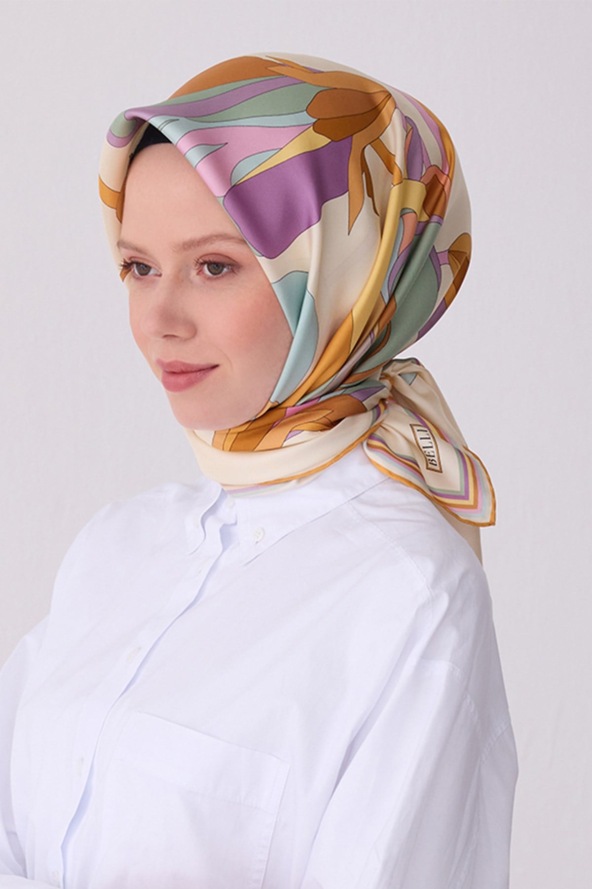 Belli İpek Eşarp - 4303D-83 - Tivil