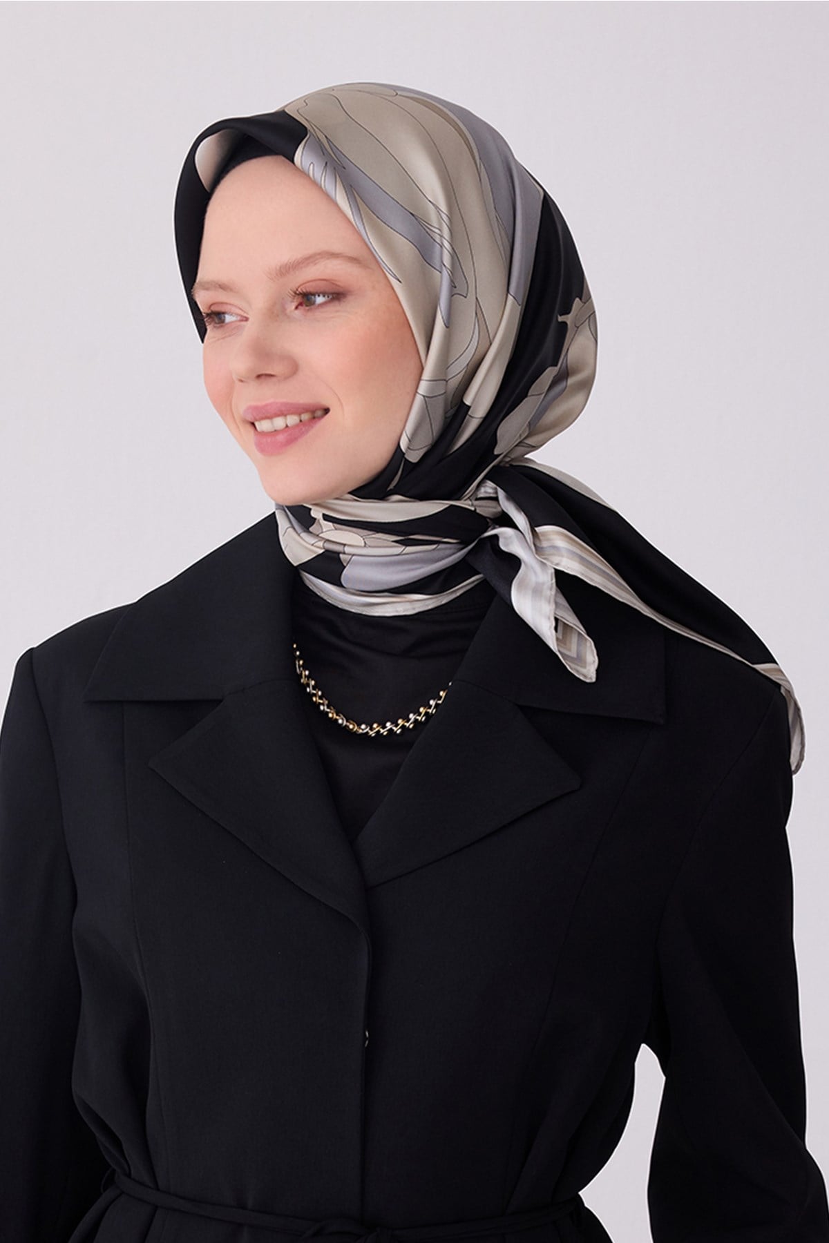Belli İpek Eşarp - 4303D-85 - Tivil