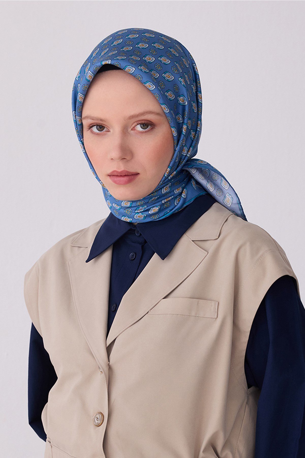 Belli İpek Eşarp - 4308D-82 - Tivil