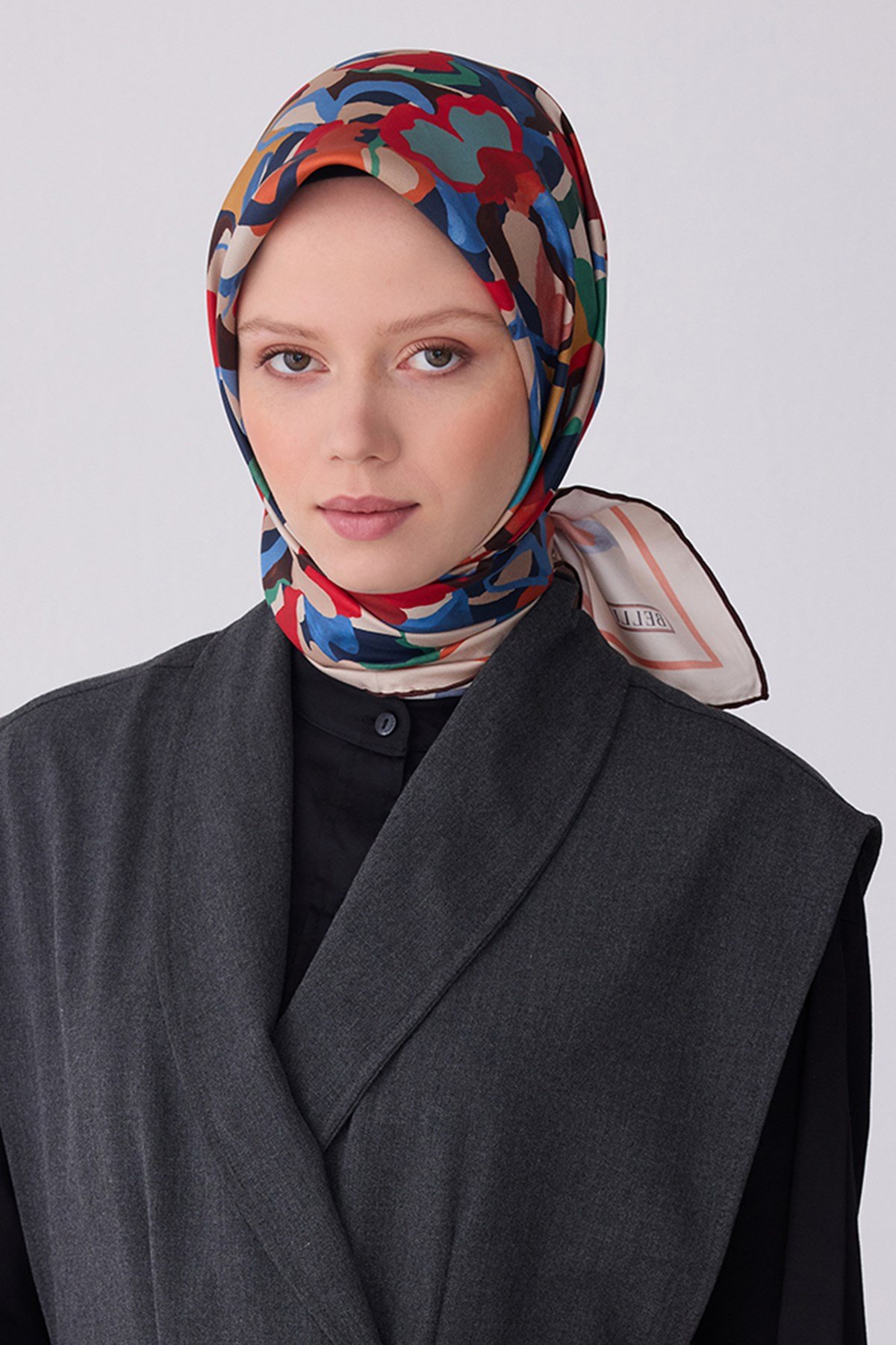 Belli İpek Eşarp - 4312D-85 - Tivil