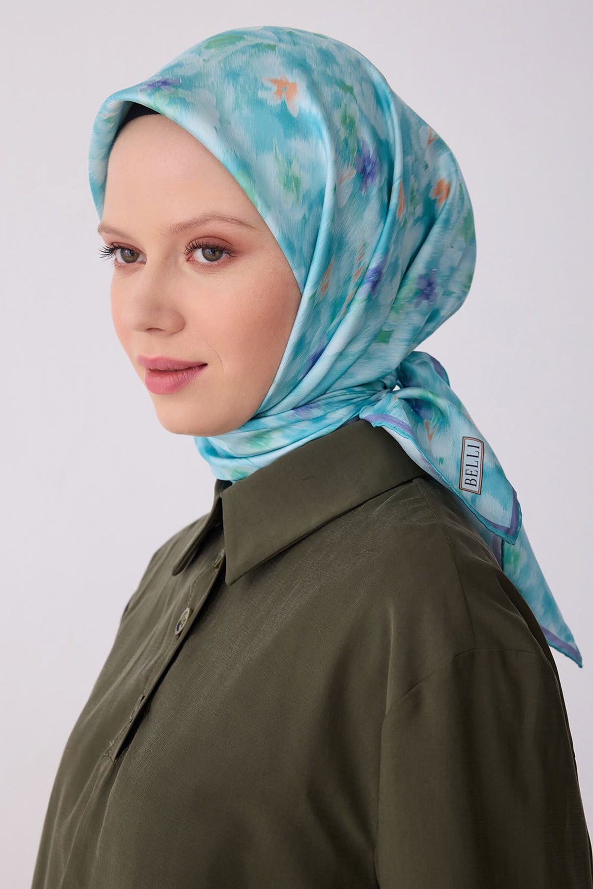 Belli İpek Eşarp - 4319D-52 - Tivil